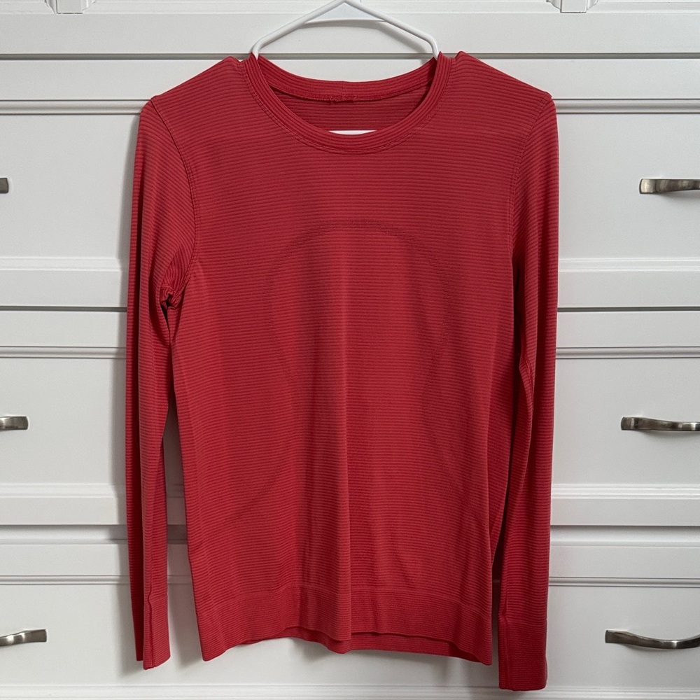 Women's Pink Long Sleeve Top